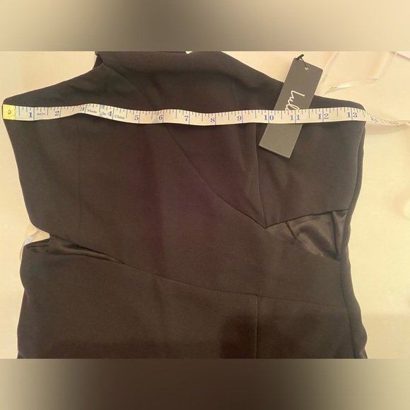 NWT Lulu’s Side Cut Out Black One Shoulder Dress Size Small - Picture 9 of 9